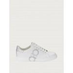 SALVATORE FERRAGAMO - Sneaker Gancini Bianco